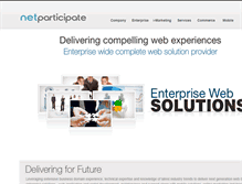 Tablet Screenshot of netparticipate.com
